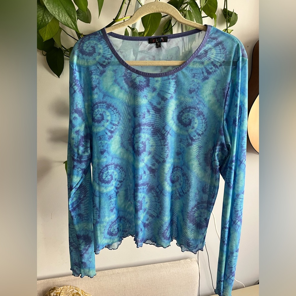 Sheer Tie-Dye Shirt